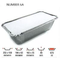 ALUMINIUM CONTAINER 6A [500 PCS]