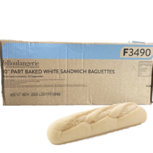 1/2 COOKED SMALL BAGUETTE [30 PCS]