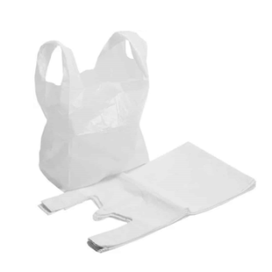 SMALL CARRIER BAGS WHITE  [2000 PCS]