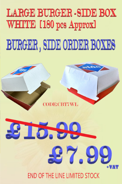 LARGE TAKEAWY SIDE BOX [180 pcs Approx]