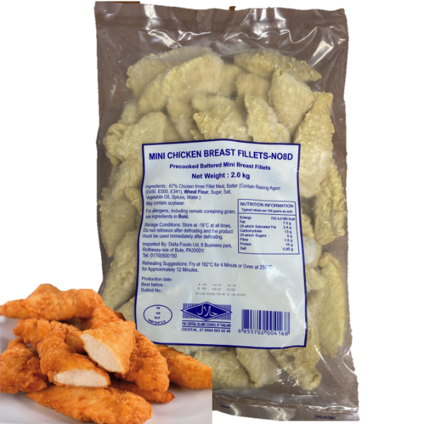 CHICKEN INNER FILLET DELTA BATTERED  [1Kg] *H